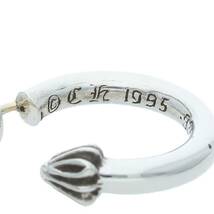 クロムハーツ Chrome Hearts HOOP PLAIN/プレーンフープ シルバーピアス 中古 NO05_画像3