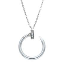 カルティエ Cartier ジュストアンクル /JUSTE UN CLOU NECLACE K18WGダイヤモンドネックレス 中古 SS13_画像4