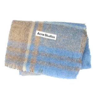 アクネストゥディオズ ACNE STUDIOS FN-UX-SCAR000157 モヘア混チェック柄マフラー 中古 BS99