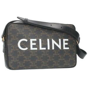 セリーヌバイエディスリマン CELINE by Hedi Slimane 194502CIM.38NO トリオンフミディアムメッセンジャーショルダーバッグ 中古 OM10