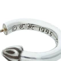 クロムハーツ Chrome Hearts HOOP PLAIN/プレーンフープ シルバーピアス 中古 SS07_画像3