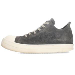 リックオウエンス Rick Owens RAMONES LOW RU02A5891LVS サイズ:43 ラモーンズローカットスニーカー 中古 SB01