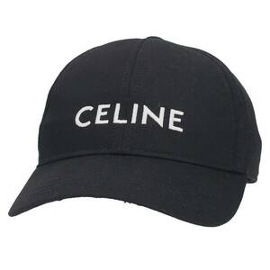 セリーヌバイエディスリマン CELINE by Hedi Slimane 2AUS9242N サイズ:M ロゴ刺繍ベースボールキャップ 中古 SS13