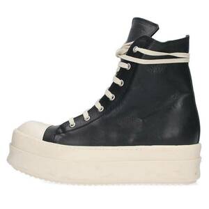 リックオウエンス Rick Owens 23AW MEGA BUMPER SNEAKERS サイズ:42.5 メガバンパーレザーハイカットスニーカー 中古 SB01