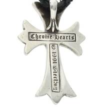 クロムハーツ Chrome Hearts CH CRS SML BC/スモールCHクロスボロチップ Wボロチップ/シルバーネックレス 中古 SS07_画像3