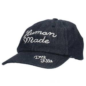 ヒューマンメイド HUMAN MADE HM27GD010 6 PANEL DENIM CAP ロゴ刺繍デニムキャップ 中古 FK04