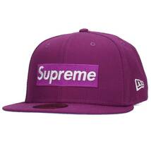 シュプリーム SUPREME ニューエラ 21AW No Comp Box Logo New Era Cap サイズ:7 5/8 ボックスロゴキャップ 中古 OM10_画像1