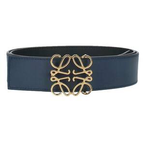  Loewe LOEWE 182228 size :100 hole gram buckle reversible belt used SB01