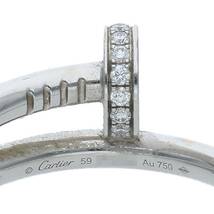 カルティエ Cartier JUSTE UN CLOU RING ジュストアンクル サイズ:59/20号 K18WGダイヤリング 中古 SS13_画像3