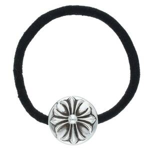 クロムハーツ Chrome Hearts HAIRBAND/クロスボールボタンヘアゴム シルバーコンチョ 中古 SJ02