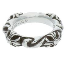 クロムハーツ Chrome Hearts SBT BAND/SBTバンド サイズ:7号 シルバーリング 中古 SJ02_画像2