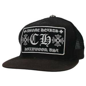 クロムハーツ Chrome Hearts TRUCKER CAP/トラッカーキャップ CHパッチクロスボール付メッシュ帽子 中古 FK04