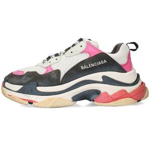 バレンシアガ BALENCIAGA TRIPLE S TRAINERS サイズ:40 トリプルエスレースアップスニーカー 中古 BS99