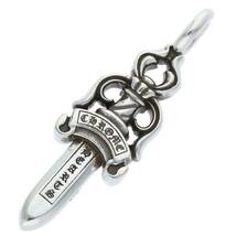 クロムハーツ Chrome Hearts DOUBLE DAGGER/ダブルダガー ペンダント/シルバーネックレストップ 中古 SS07_画像2