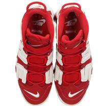 ナイキ NIKE シュプリーム 17SS AIR MORE UPTEMPO 902290-600 サイズ:28.5cm エアモアアップテンポスニーカー 中古 BS99_画像4