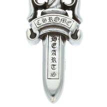 クロムハーツ Chrome Hearts DOUBLE DAGGER/ダブルダガー ペンダント/シルバーネックレストップ 中古 OM10_画像3