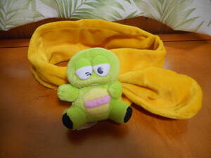  Gachapin mascot soft toy muffler 