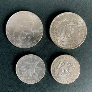 銀貨4枚●1958年 フランクリン 1964年 ケネディ HALF DOLLAR 1921年 モルガンダラー イーグル 1776-1976 アイゼンハワー 1ドル ONE DOLLARの画像2