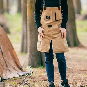 HOMFUL outdoor cotton apron .. fire apron Work apron DIY the best work for apron outdoor cooking kitchen wear 2