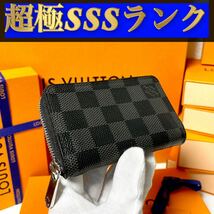 934【超極ＳＳＳランク】★最新★ルイヴィトン★ジップ 財布 コインケース ダミエ グラフィット★正規品★_画像1