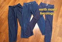 ジーンズ　3点セット(earth music&ecology、COLZA他)Mサイズ_画像1