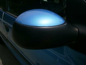 *PEUGEOT Peugeot 206 H12 year door mirror right side blue / black GZ11