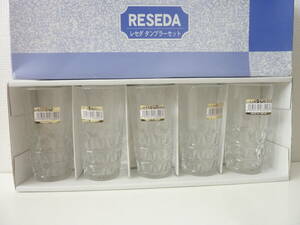 ADERIA GLASS　石塚硝子　日本製　レセダ　タンブラーセット　5客　長期保管品　