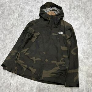 Q ■ 人気モデル '洗礼されたデザイン' THE NORTH FACE ノースフェイス 迷彩 カモ柄 マウンテンパーカー sizeM メンズ 上着 アウター 古着