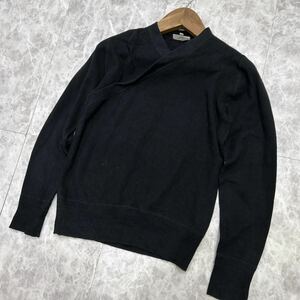 HH ■ 着心地抜群 '洗礼されたデザイン' HYKE ハイク 長袖 カシミヤ混 WOOL ニット セーター size2 レディース 婦人服 トップス BLACK 