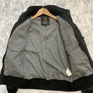 NN ▼ 都会のカジュアルウェア '着心地抜群' ALPHA INDUSTRIES アルファ インダストリーズ ダブルジップ ナイロンジャケット size:M メンズの画像6