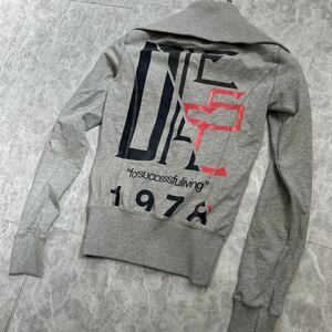 HH @ 国内正規品 '着心地抜群' DIESEL ディーゼル 高品質 スウェット ジップアップ ジャケット XS レディース 婦人服 アウター 古着 GRAY