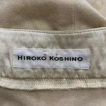 CC ▼ 洗練されたデザイン!! '着心地抜群' HIROKO KOSHINO ヒロココシノ ビジュー装飾 ストレッチ 5分袖 シャツ チュニック size:38 beige_画像6