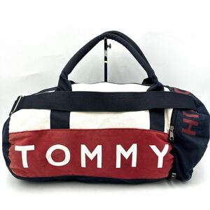 A ■ 人気モデル '洗礼されたデザイン' TOMMY HILFIGER トミーヒルフィガー 2WAY ボストンバッグ 手提げ 斜め掛け鞄 ショルダーバッグ 