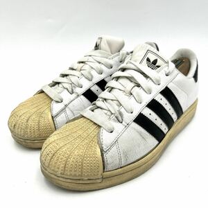 E ■ 10年製 '人気モデル' adidas originals アディダスオリジナル LEATHER ローカット スニーカー SIZE:26.5cm メンズ 靴 シューズ 288312