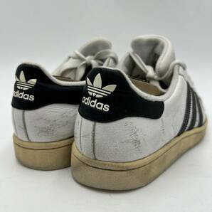 E ■ 10年製 '人気モデル' adidas originals アディダスオリジナル LEATHER ローカット スニーカー SIZE:26.5cm メンズ 靴 シューズ 288312の画像5