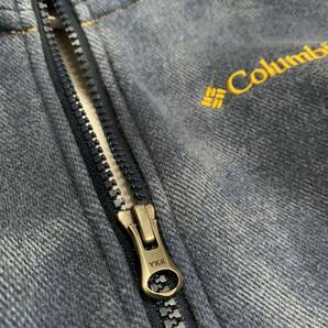 EE ▼ 都会のアウトドアウェア '着心地抜群' Columbia コロンビア 裏起毛 ロゴ刺繍 ジップアップ スウェット パーカ / フーディ size:S の画像4