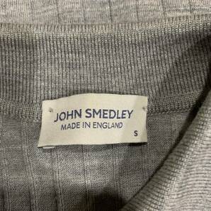 L ▼ 洗練されたデザイン!! 'イングランド製' JOHN SMEDLEY ジョンスメドレー ウール100% ニット 長袖 ポロシャツ size:S レディース GLYの画像6