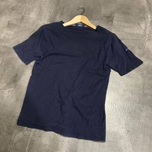 P ▼ 都会のカジュアルウェア 'フランス製' SAINT JAMES セントジェームス コットン100% 半袖 Tシャツ / カットソー size:38 メンズの画像1