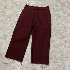 V ▼ 都会のカジュアルウェア '履き心地抜群' DICKIES ディッキーズ 874 WORK PANT-MAROONワークパンツ チノパン size:32 メンズ ボトムス