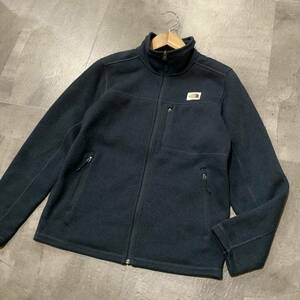 Z ▼ 都会のアウトドアウェア '着心地抜群' The North Face ノースフェイス ストレッチ素材 ジップアップ ジャケット size:M アウター NVY