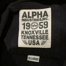 Y ▼ 大きいサイズ!! '着心地抜群' ALPHA INDUSTRIES アルファ インダストリーズ ミリタリー コットン100% 半袖 ポロシャツ size:XL メンズ_画像6