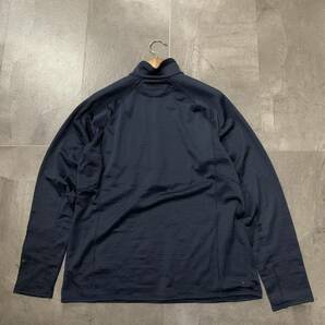 QQ ▼ 大きいサイズ!! 'POLARTEC' Patagonia パタゴニア ストレッチ ハーフジップ 長袖 フリースジャケット size:XL メンズ NAVYの画像5