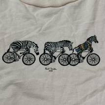 QQ ▼ 都会のカジュアルウェア '着心地抜群' Paul Smith Jeans ポールスミス ジーンズ シマウマ 半袖 プリント Tシャツ / カットソー XL_画像4