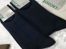 g_t W414 ☆未使用 ラコステ LACOSTE 靴下 メンズソックス サイズ25〜27 5点まとめて _画像8