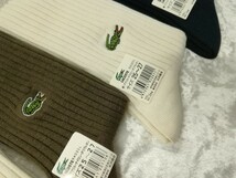 g_t W414 ☆未使用 ラコステ LACOSTE 靴下 メンズソックス サイズ25〜27 5点まとめて _画像9