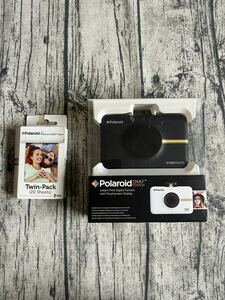 【中古/動作確認済み】Polaroid snap　黒 ブラック snap touch ポラロイドスナップ タッチ　デジタル プリンタ内蔵 フィルム カメラ チェキ