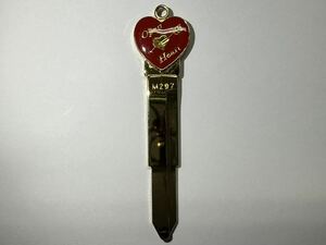 MITSUBISHI 三菱 ミツビシ open heart key オープンハートキー ファッションキー ブランクキー スペアキー 鍵 M297 旧車 JDM 未使用