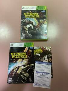 Xbox360★マックスアナーキー★used☆Max Anarchy☆import Japan JP