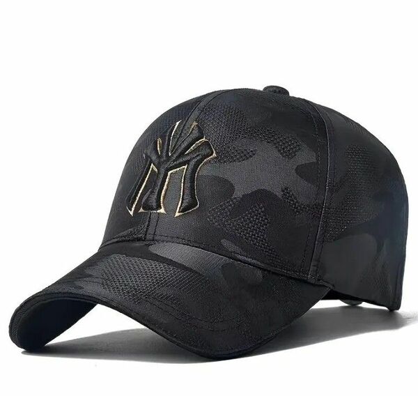 【NEW】メンズキャップ カモフラージュ デザインキャップ 野球帽 ブラック！