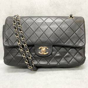 1円〜美品 CHANEL シャネル マトラッセ25 ラムスキン ターンロック チェーン ショルダーバック 8番の画像1